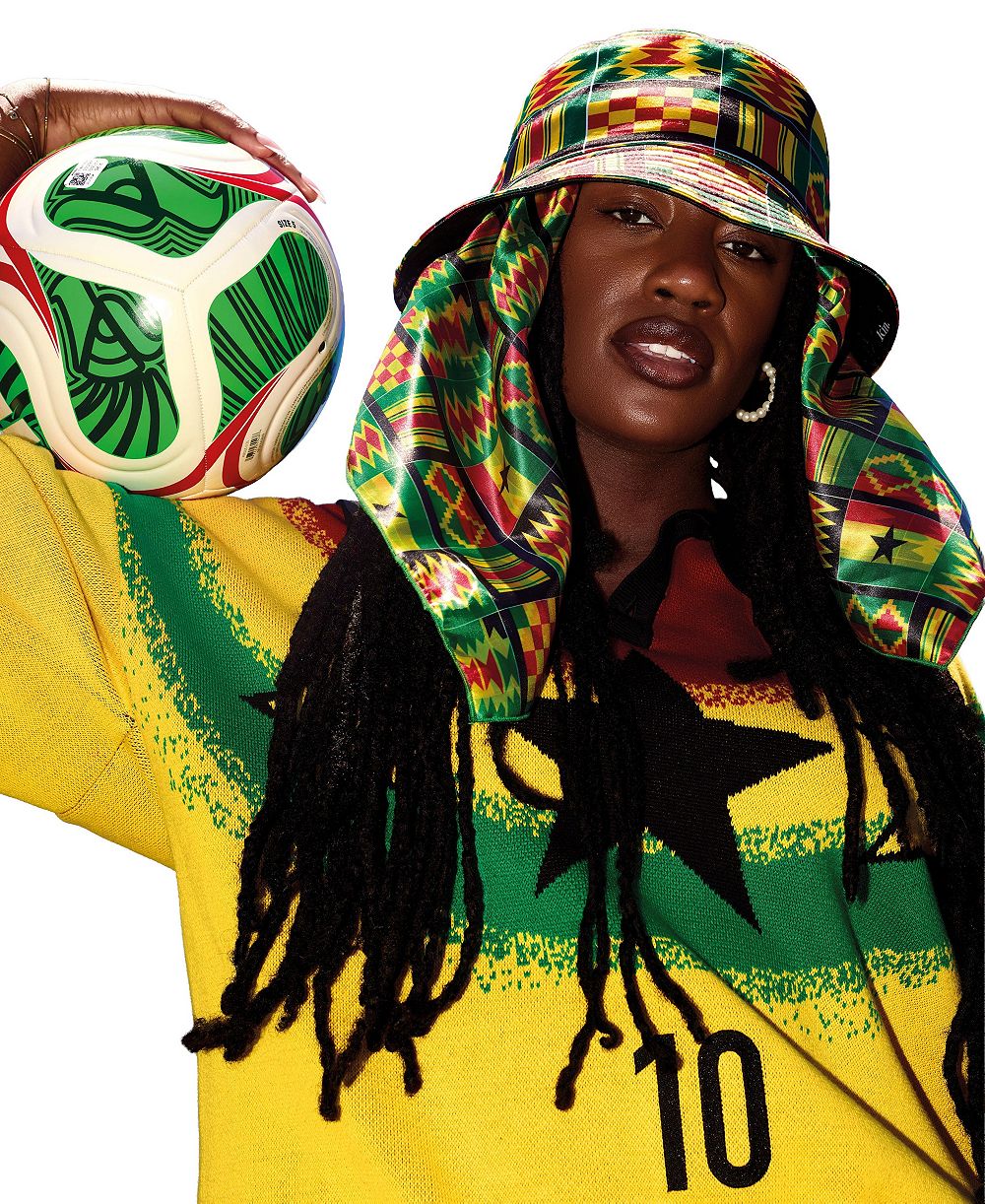 Унисекс панама KIN Apparel Kente Reversible Satin Bucket Hat
