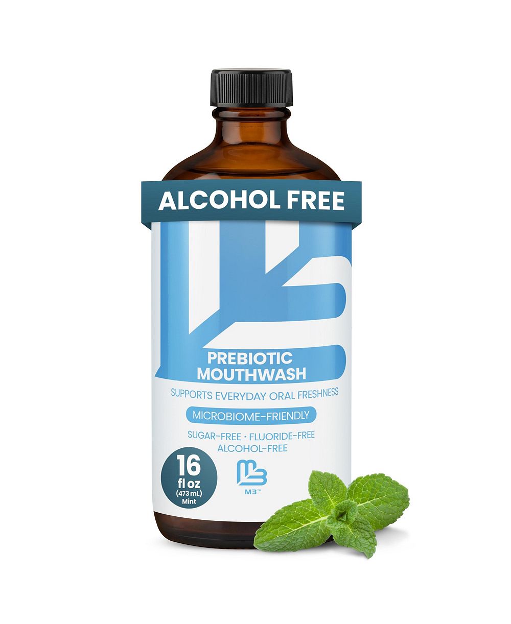 Ополаскиватель для рта M3 Naturals Prebiotic Fresh Mint без спирта и фтора, 16 Fluid Ounce