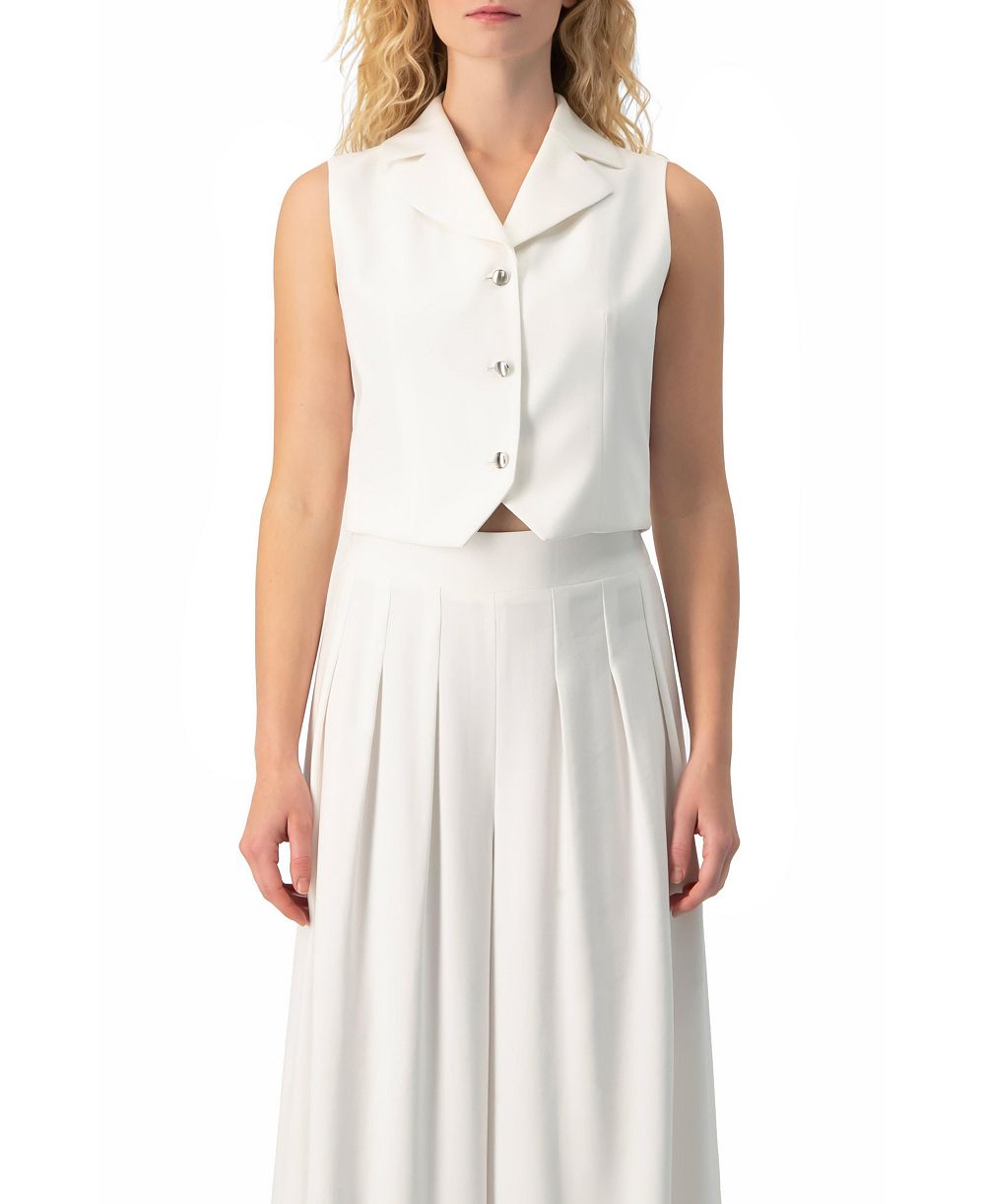Женский Ivonne Tailored Sleeveless Crop Blazer Vest