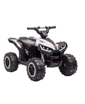 homfan Kids ATV, 12V Ride On Toy ATV, Battery Powered 4 Wheeler Quad Car, Electric ATV with Remote Control, Music, Horn, Monitor Display