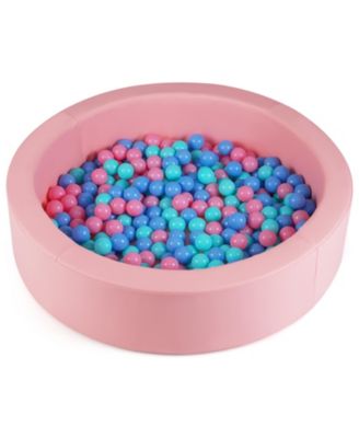 Slickblue Toddler Soft Round Ball Pit with Removable Washable PU Cover