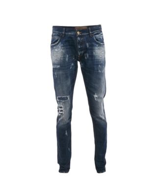 Pre-Owned Dolce & Gabbana Мужские джинсы из денима с эффектом потертости