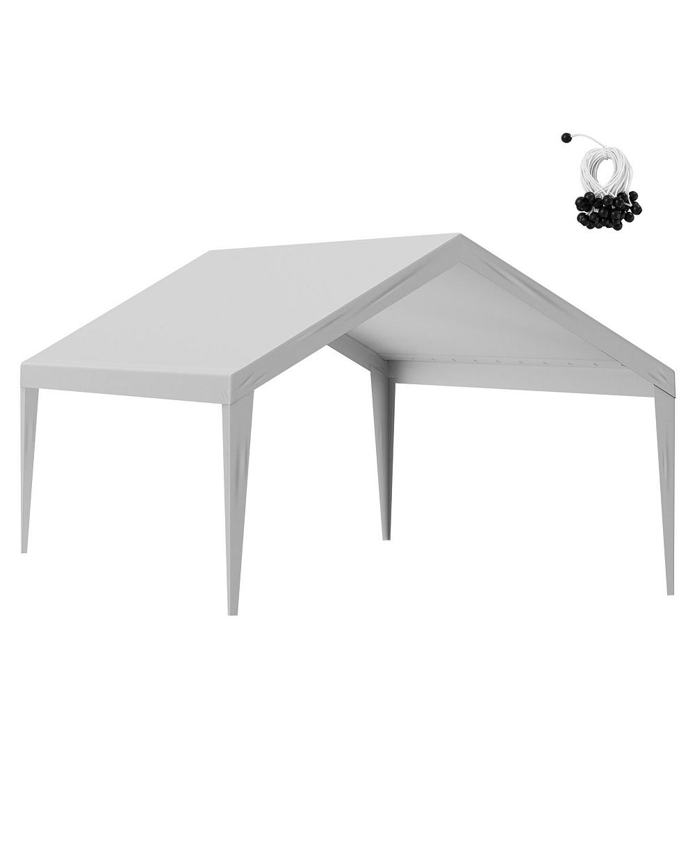 VEVOR Carport Replacement Canopy Car Shelter Tent 13x20ft Grey Not Include Frame