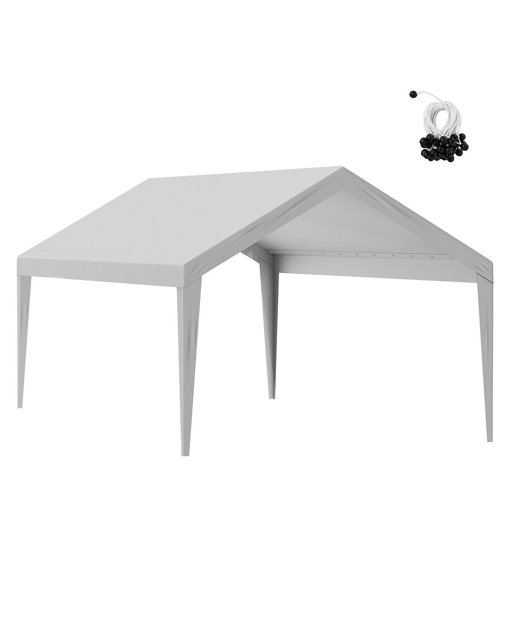 Тент-навес VEVOR Carport Replacement Canopy Car Shelter 12x20ft Grey
