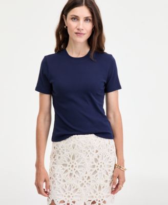 On 34th Women's Cropped Meet and Greet Short-Sleeve T-Shirt, Macy's Exclusive