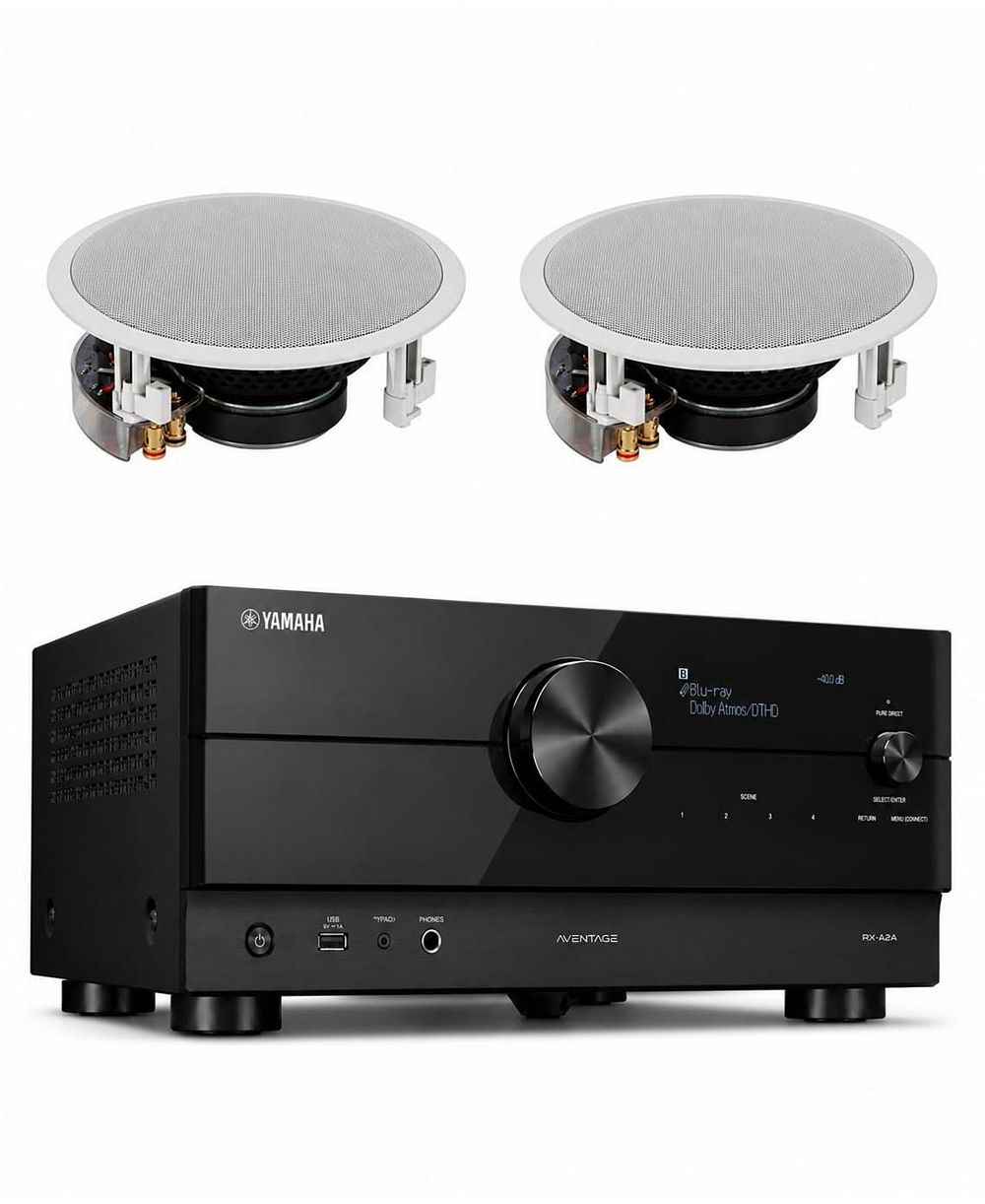 Yamaha RX-A2A 7.2-Channel 8K AV Receiver Speaker Bundle