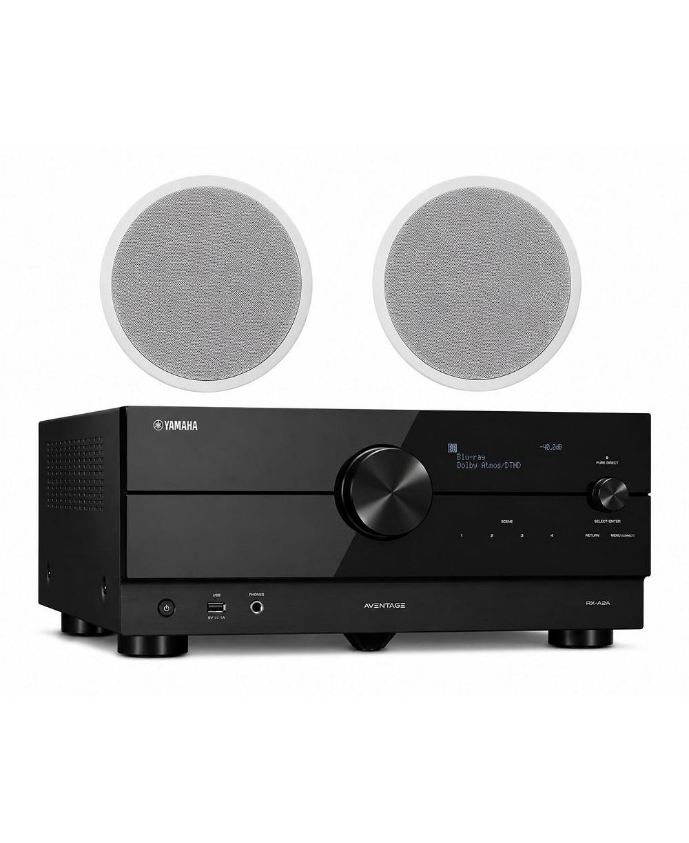 Yamaha RX-A2A 7.2-Channel 8K AV Receiver Speaker Bundle