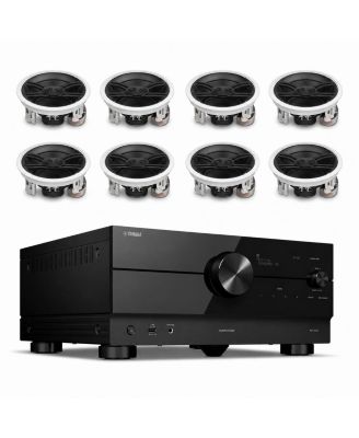 Yamaha RX-A4A 7.2 AV Receiver with 4-Pair In-Ceiling Speakers