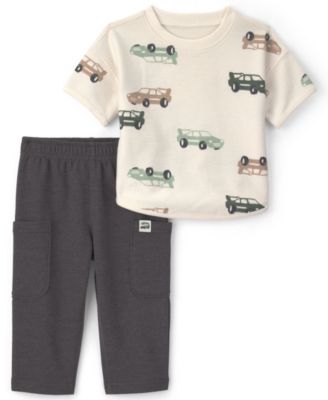 Комплект из футболки и шорт Carter's Baby Boys' Car French Terry Short-Sleeve 2-Piece Set