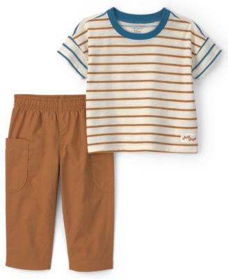 Carter's Детский комплект из футболки и брюк в полоску, 2-piece set