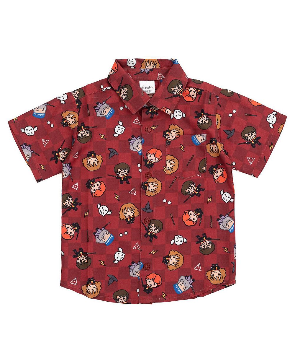 Мужская рубашка Harry Potter Short Sleeve Button Down