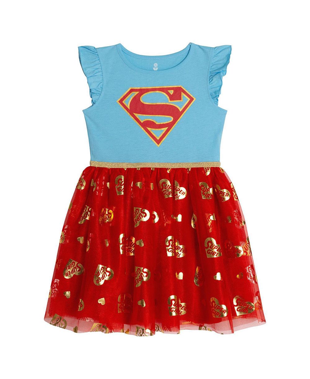 Детское платье для косплея Justice League Supergirl Girls' Cosplay Tutu Dress