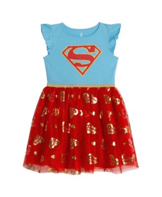 Justice League Supergirl Girls Cosplay Tutu Dress