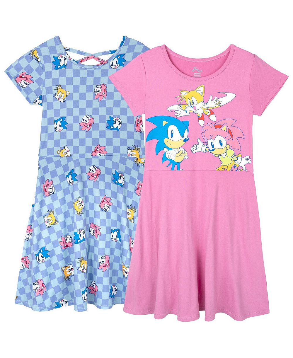 Детский набор платье-сарафан Skater Dress из 2 предметов Sonic the Hedgehog для девочек