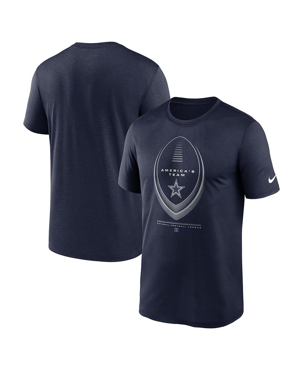 Мужская футболка Nike Navy Dallas Cowboys Legend Icon Dri-FIT