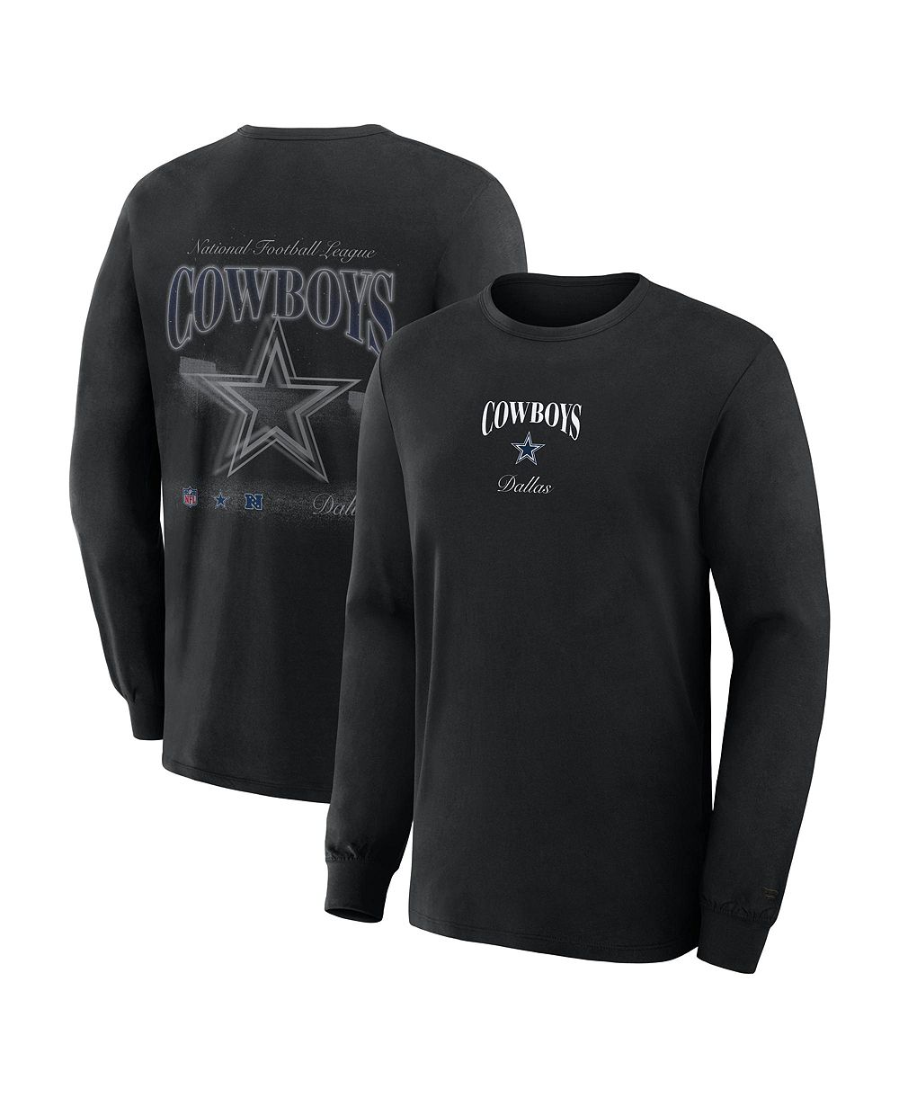Fanatics Мужская Black Dallas Cowboys Midnight Falls Long Sleeve T-Shirt