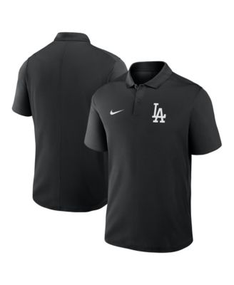 Nike Мужская черная polo рубашка Los Angeles Dodgers Dri-FIT