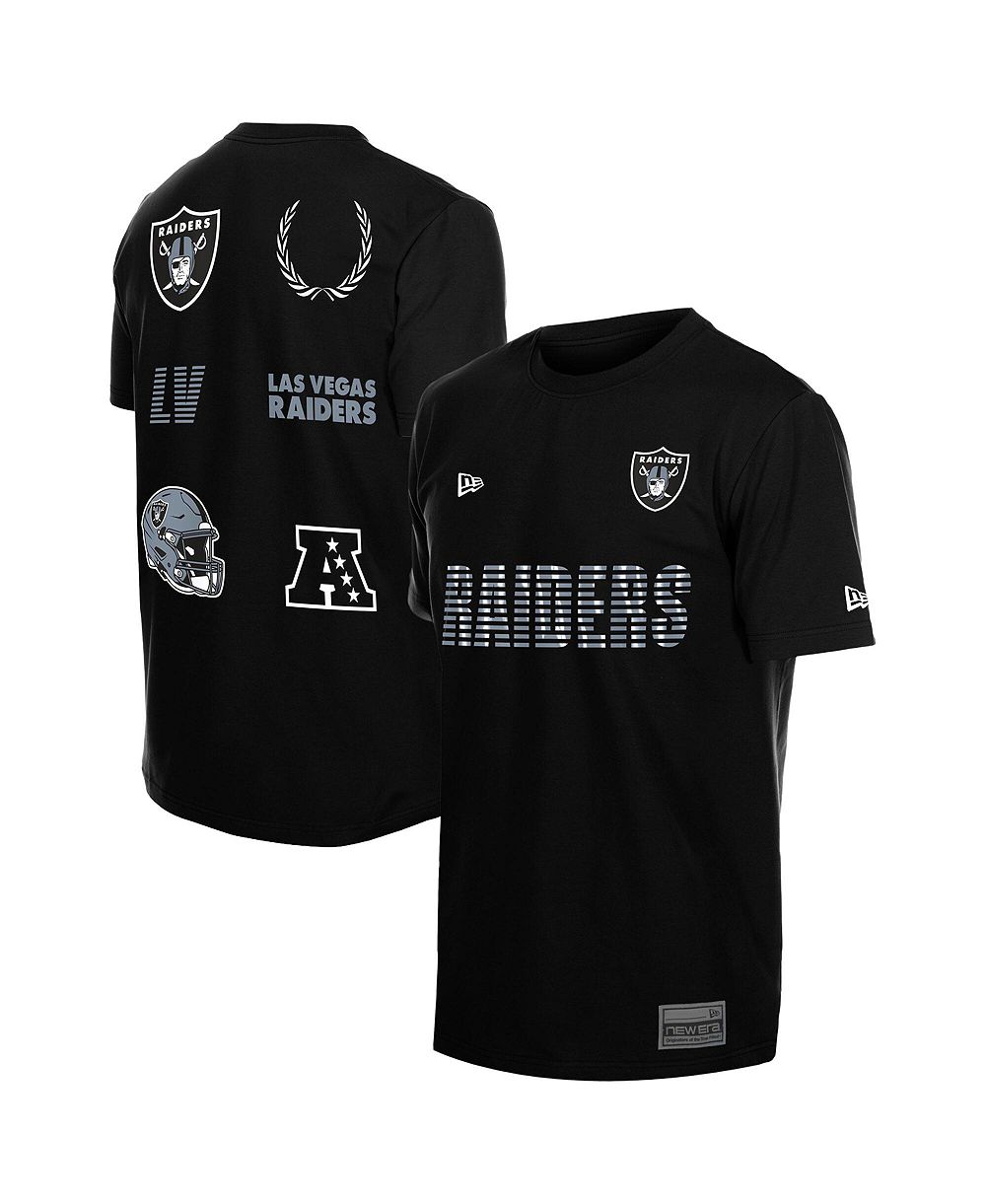 Мужская футболка New Era Black Las Vegas Raiders Match