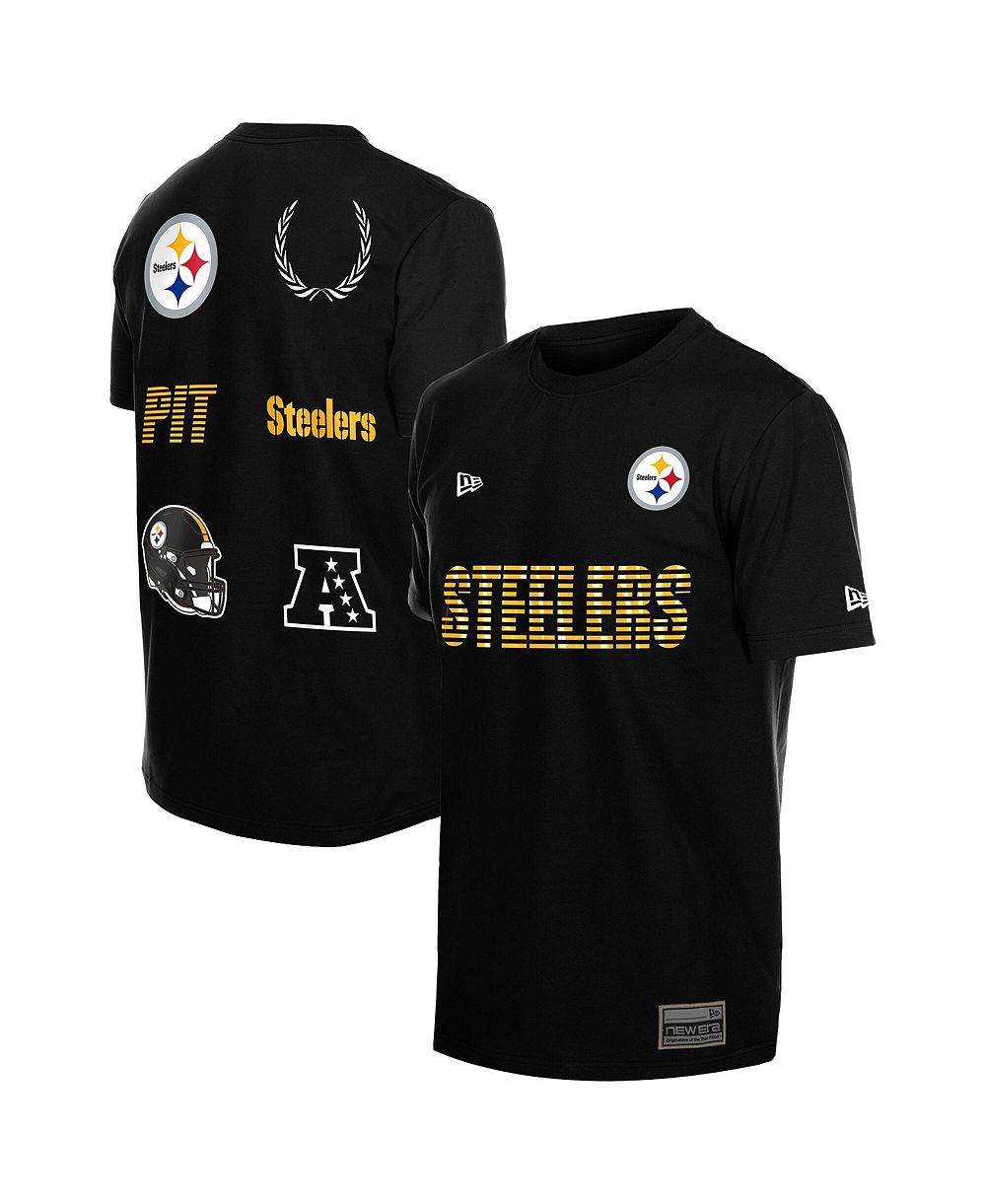 New Era Men's Black Pittsburgh Steelers Match T-Shirt