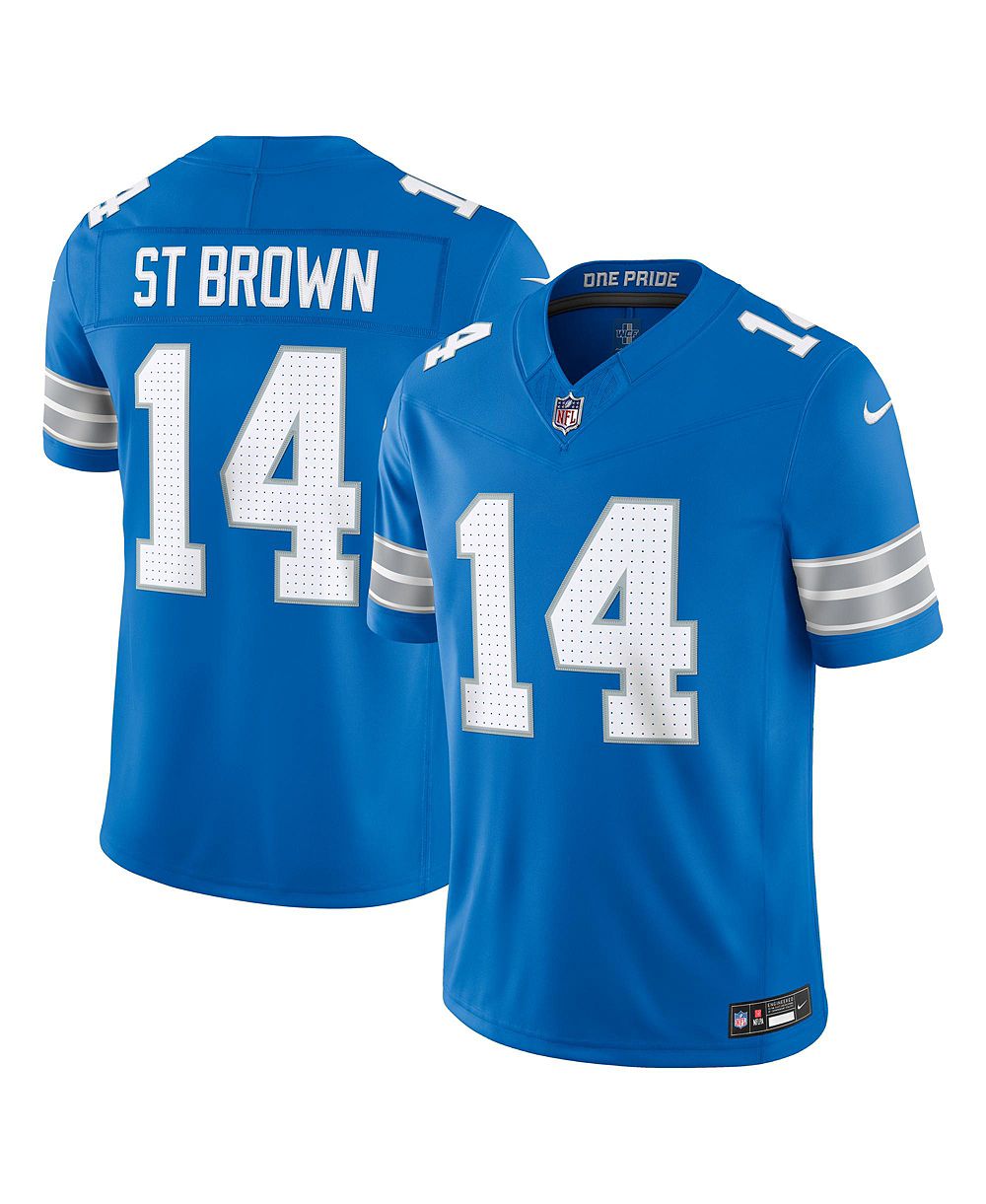 Мужская джерси Nike Amon-Ra St. Brown Detroit Lions Vapor F.U.S.E. Stitched Limited