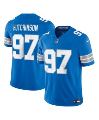 Nike Men's Aidan Hutchinson Blue Detroit Lions Vapor F.U.S.E. Stitched Limited Jersey