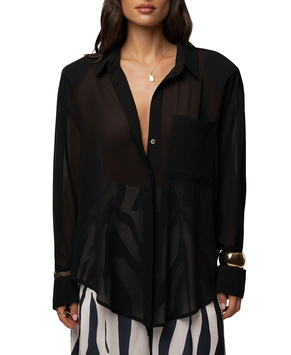 JLUXLABEL Женская Dusk Fierce Form Button-Down Shirt
