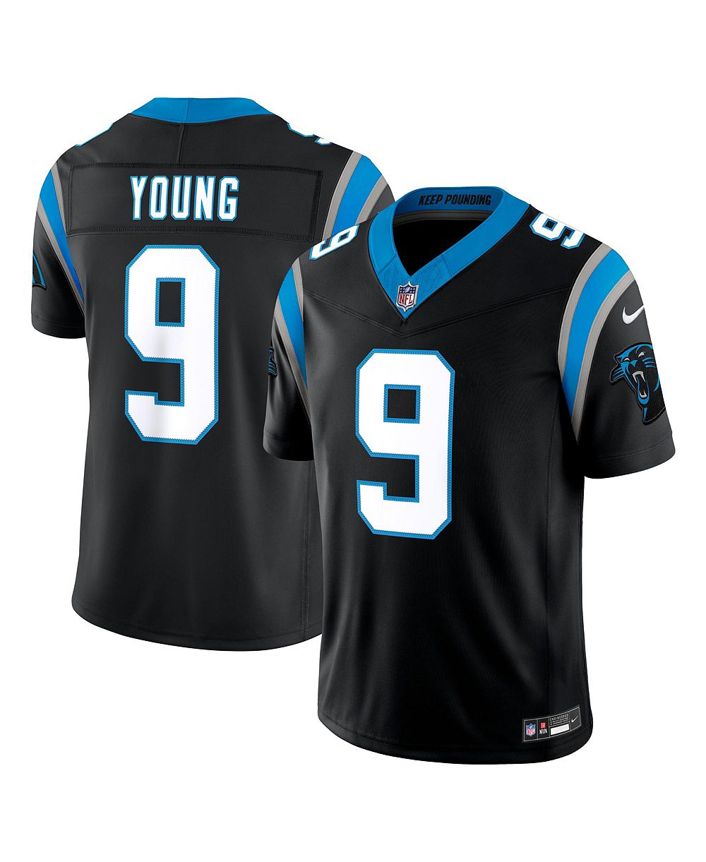 Мужская джерси Nike Bryce Young Black Carolina Panthers Vapor F.U.S.E. Stitched Limited