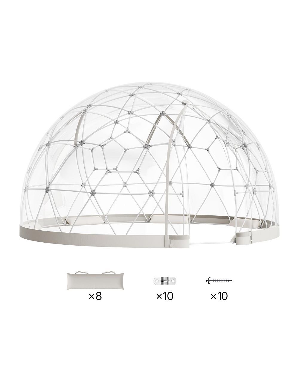 Садовая купольная палатка VEVOR 12 x 7.2 ft Geodesic Dome