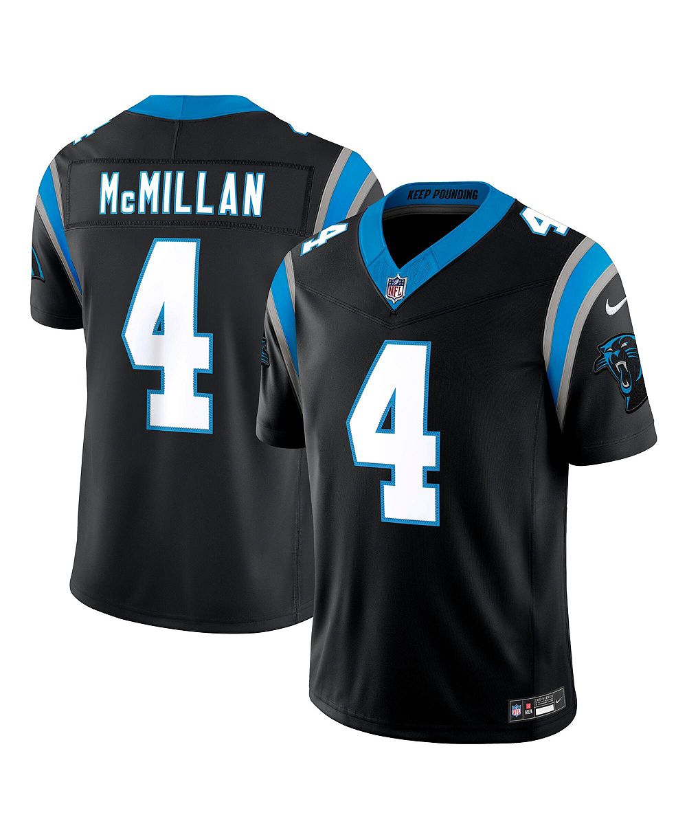 Мужская джерси Nike Tetairoa McMillan Black Carolina Panthers Vapor F.U.S.E. Stitched Limited