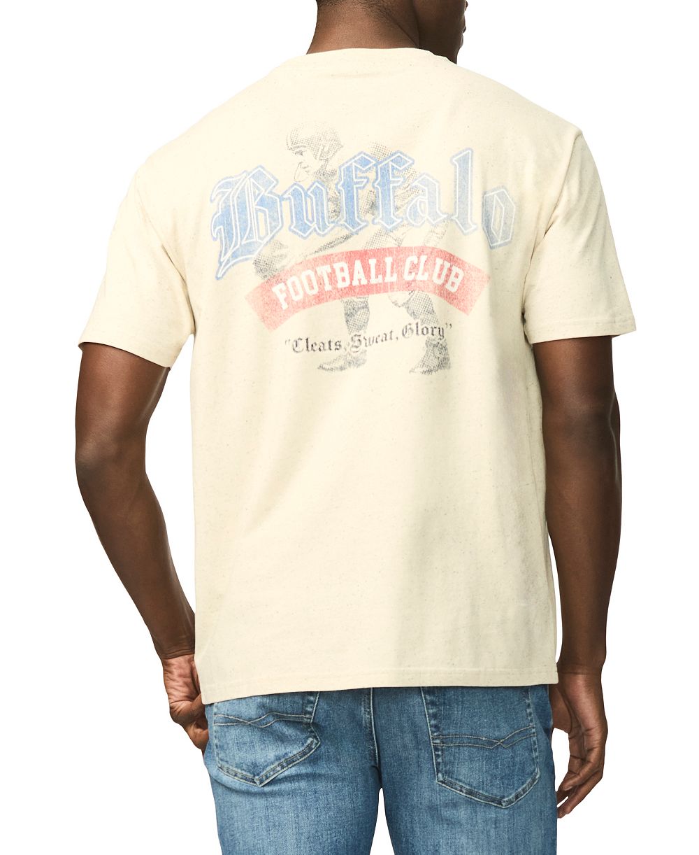 Buffalo David Bitton Men's Taverno Vintage-Inspired Collegiate Graphic T-Shirt