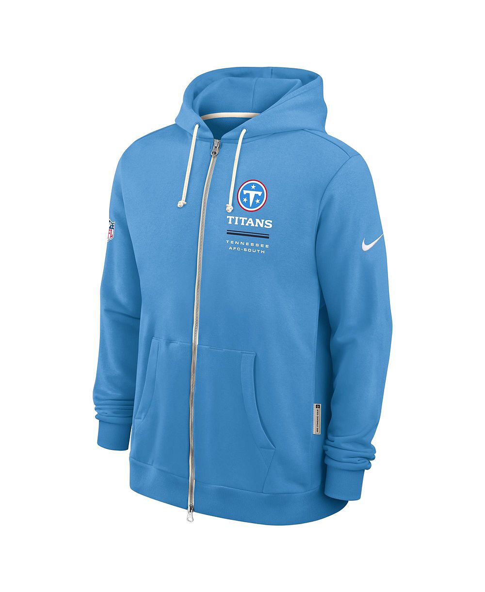 Мужской худи Nike Tennessee Titans Sideline Standard Issue Dri-FIT Full-Zip
