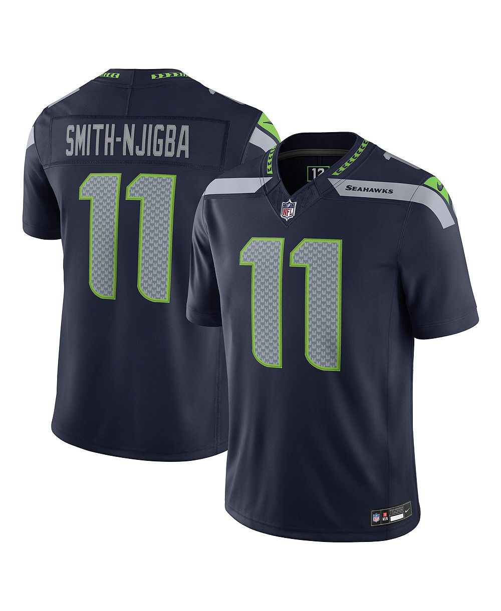 Мужская джерси Nike Jaxon Smith-Njigba College Navy Seattle Seahawks Vapor F.U.S.E. Stitched Limited