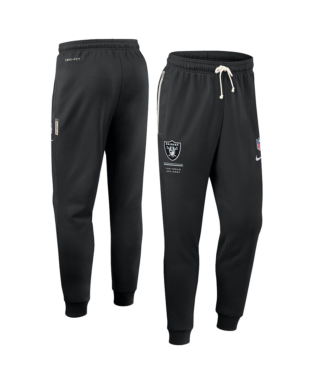 Брюки Nike Men's Black Las Vegas Raiders Sideline Standard Issue Dri-FIT Taper