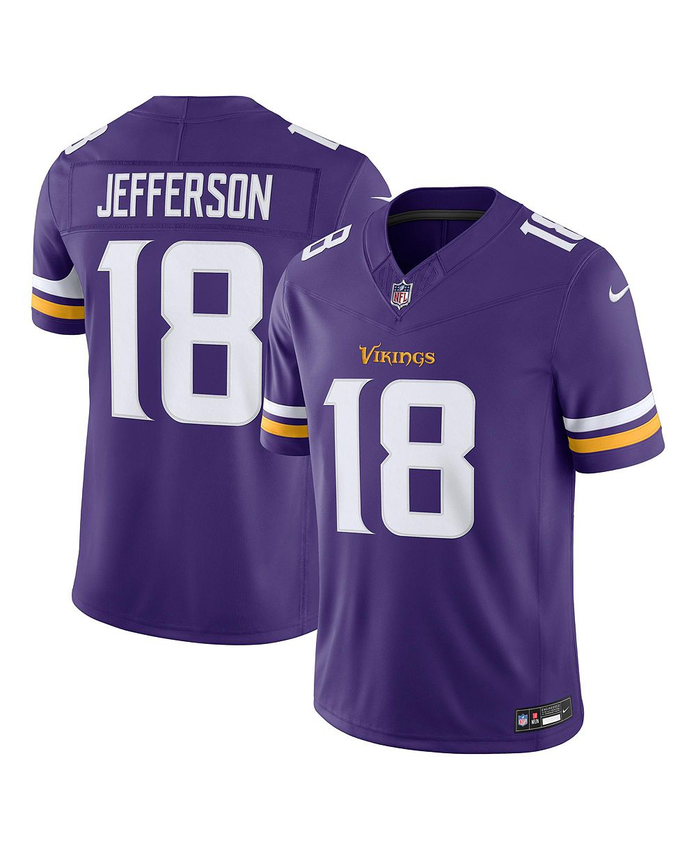 Nike Мужская джерси Nike Justin Jefferson Purple Minnesota Vikings Vapor F.U.S.E. Stitched Limited
