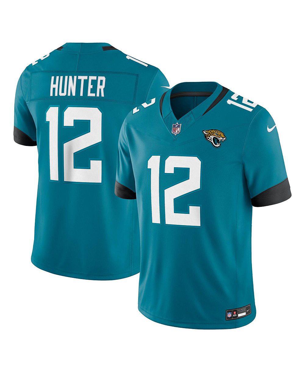 Мужская джерси Nike Travis Hunter Teal Jacksonville Jaguars Vapor F.U.S.E. Stitched Limited