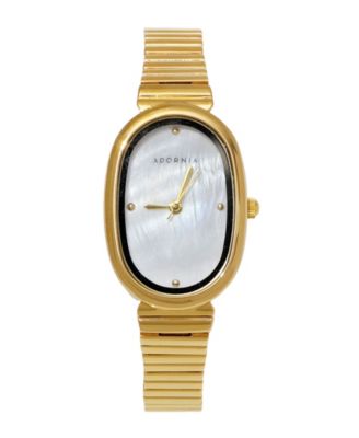 ADORNIA Women's Gold Munich White Face Watch