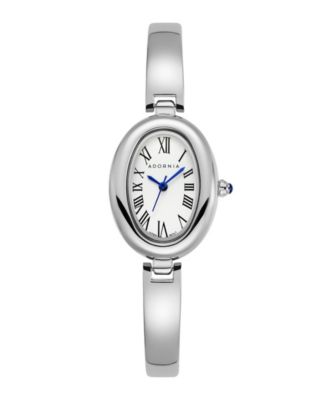 ADORNIA Women's Silver York White Face Watch