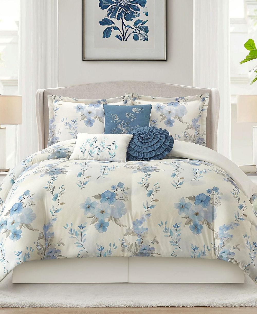 Stratford Park Karly Floral 7-Piece Comforter Set, King