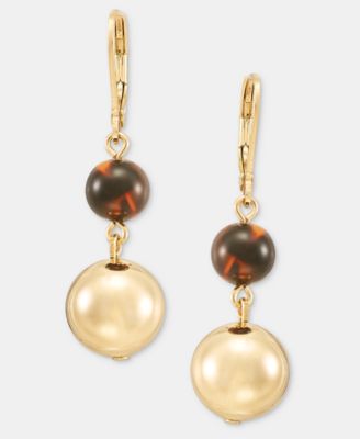 Серьги-капли с эффектом черепаховой раковины, Lauren Ralph Lauren