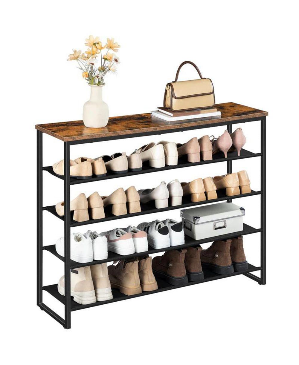Органайзер для обуви Slickblue 5-Tier Storage с полками из ткани Oxford