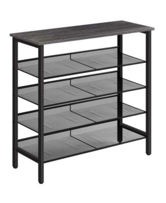 Slickblue Entryway 5-Tier Shoe Rack with Adjustable Shelf Holds 16 Shoes