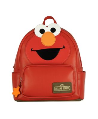 Sesame Street Elmo 11 Inch Mini Backpack Character Faux Leather Small Purse