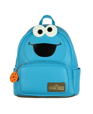 Sesame Street Cookie Monster 11 Inch Mini Backpack Character Faux Leather Small Purse