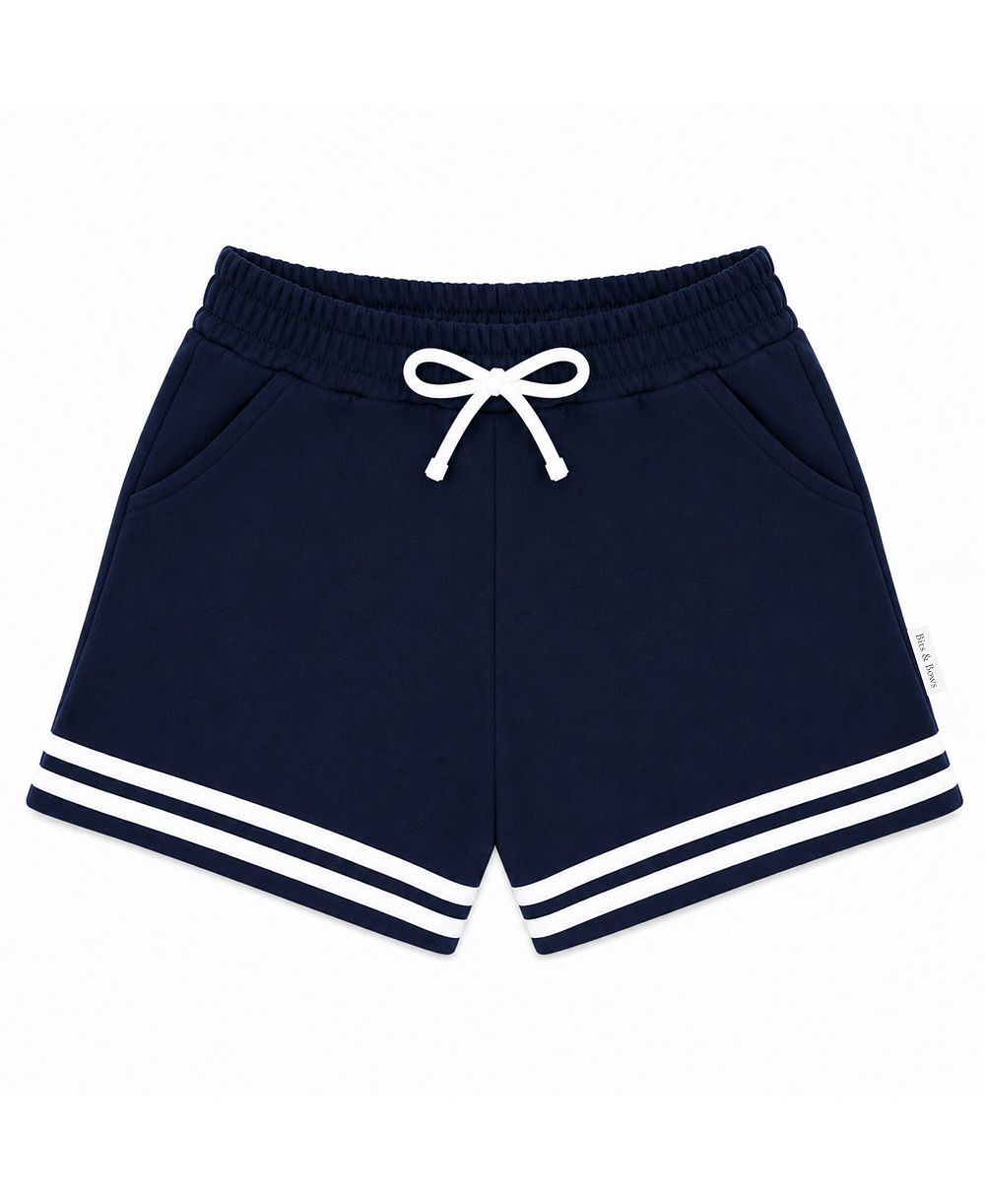 Bits & Bows Baby Unisex ( 6M to 18 M ) Striped Varsity Shorts