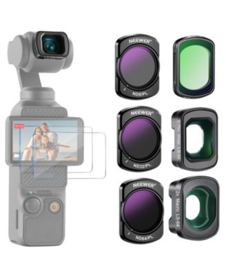 Neewer FL-B16 Camera Lens Filter Set ND8, ND32, ND64, CPL and 0.75x for DJI Osmo Pocket 3