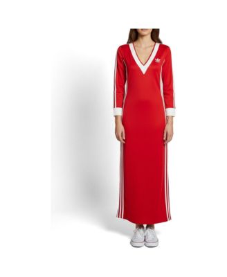 Pre-Owned Gucci Women's Striped Jersey Slitted Maxi Dress