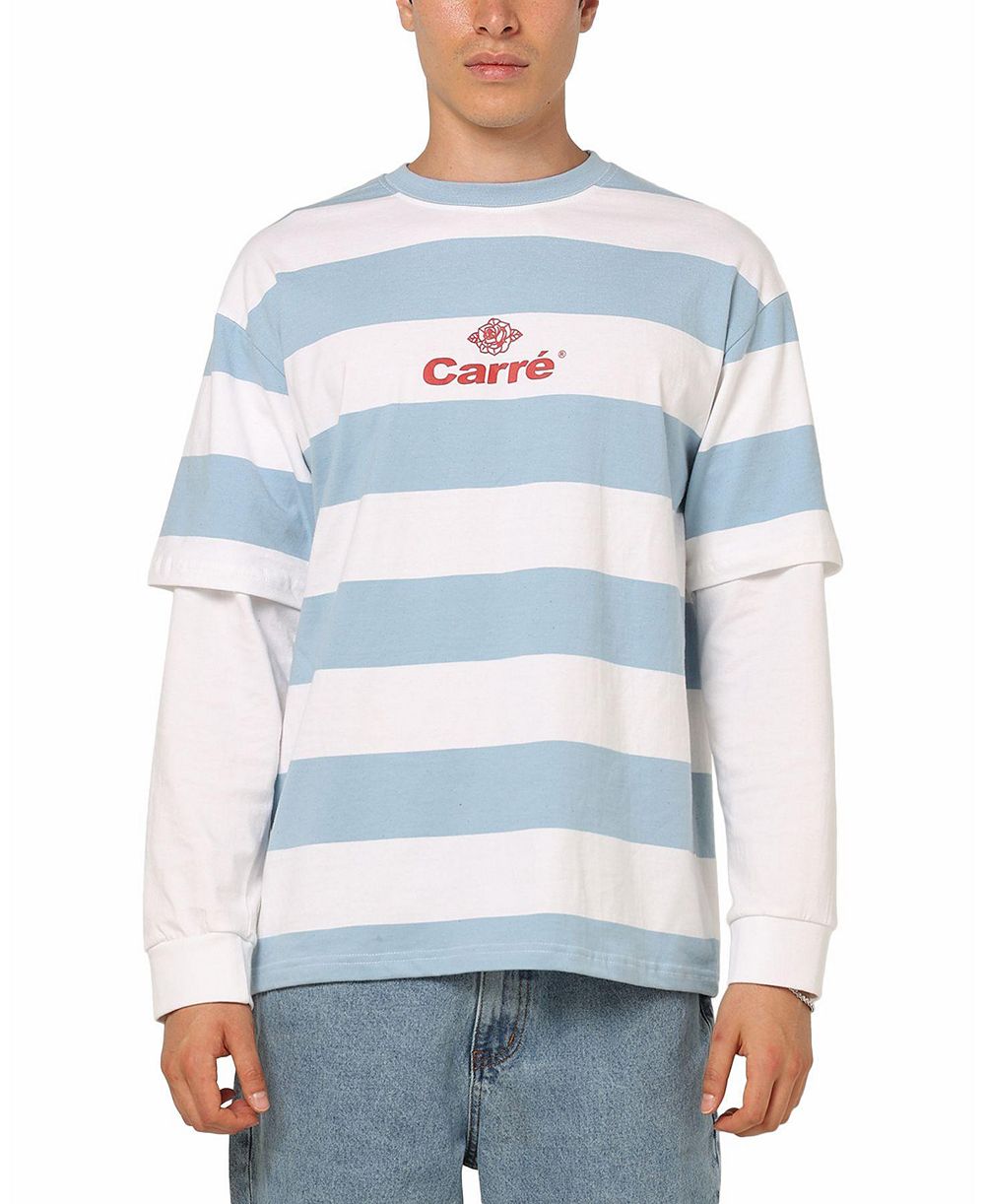 CARRE Мужская футболка с длинным рукавом в полоску Club Stripe