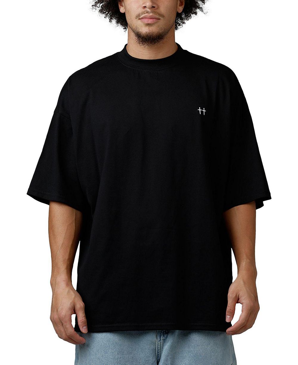 SAINT MORTA Men's Divine Duty Mock Neck T-Shirt