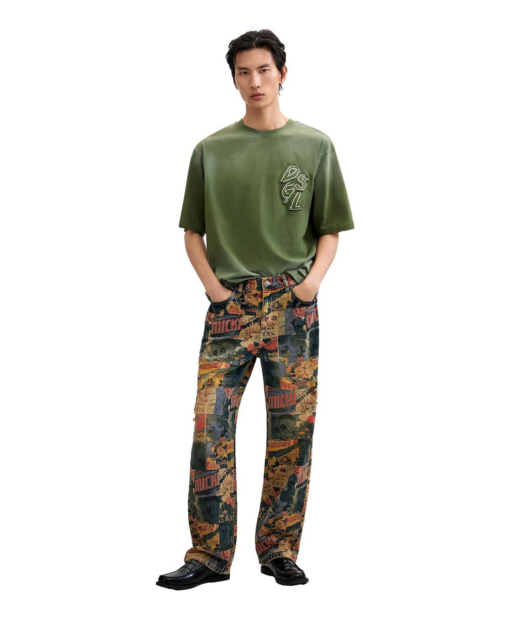 Desigual Men's Mickey printed jeans