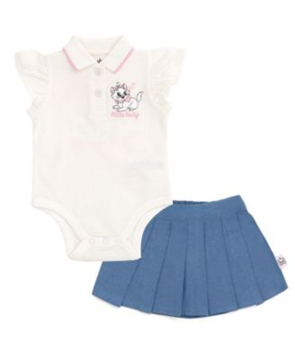 The Aristocats Marie Baby Girls' ( new born to 24 M ) BambiP leated 2-Piece Bodysuit and Skirt Set